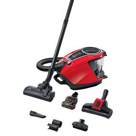 Podlahový vysavač Bosch BGS7PET1 červený

