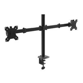 Držák Akyga AK-MB-02, dual, na monitor, pro úhlopříčky 15" až 32", nosnost 20 kg černý

