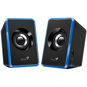 Reproduktory Genius SP-U125, 2.0, 3W černé/modré

