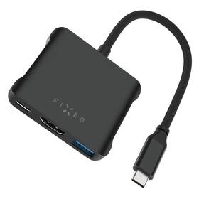 USB Hub FIXED Quadri 5-port USB-C, 140W PD 3.1 černý

