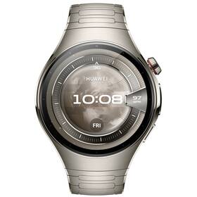 Chytré hodinky Huawei Watch 5 46 mm LTE NFC - Silver + Titanium Strap stříbrné

