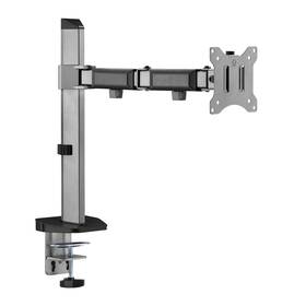 Držák White Shark AMENHOTEP I, pro 1 monitor, polohovatelný, pro úhlopříčky 17" - 32", max. nosnost 9 kg šedý

