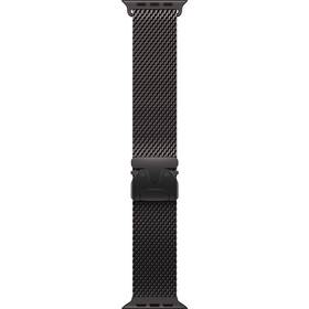 Řemínek Apple 49mm milánský tah z černého titanu – M 

