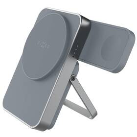 Powerbanka FIXED MagZen 5 Stand, nabíjení Apple Watch, MagSafe, 5000 mAh šedá

