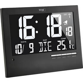 Nástěnné hodiny TFA 60.4508 černé

