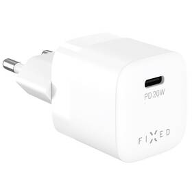 Nabíječka do sítě FIXED Mini, PD 20W, 1xUSB-C bílá


