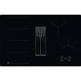 Indukční varná deska s odsáváním AEG TU84CF43CB černá barva
