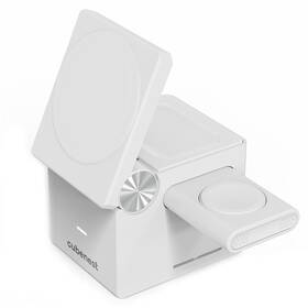 Bezdrátová nabíječka Cubenest E311 3v1 s MagSafe bílá

