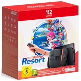 Herní konzole Nintendo Switch 2 + Switch Sports Resort + Nintendo SWITCH online předplatné na 3 měsíce černá

