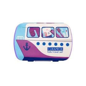 Cestovní sada CURAPROX Travel set KIDS fialová

