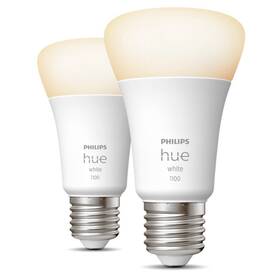 Chytrá žárovka Philips Bluetooth, 9,5W, E27, White, 2ks 

