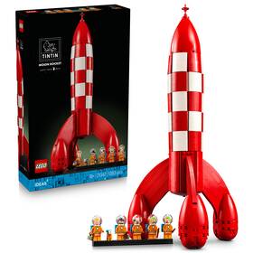 Stavebnice LEGO® Ideas 21367 Tintin® a raketa na Měsíc 

