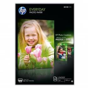 Fotopapír HP Everyday Glossy, lesklý, bílý, A4, 200 g/m2, 100 ks bílý

