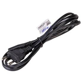 Kabel Akyga napájecí 230V, dvou pólový, 1,5 m černá barva
