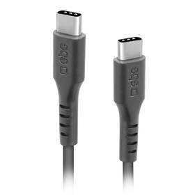 Kabel SBS USB-C/USB-C 25 W, 3 m černý

