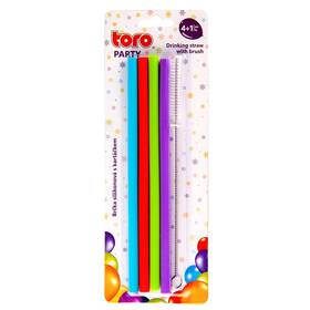 Brčka TORO SET 4 ks + 1 ks, 20 cm, silikon 

