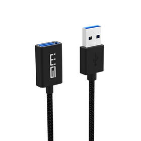 Kabel WG USB/USB prodlužovací, 1m černý

