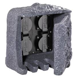 Venkovní zásuvka TRIO Garden Socket, 4x zásuvka šedá

