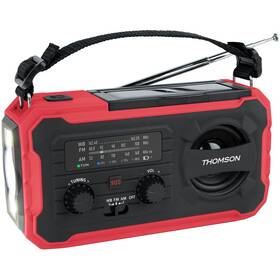 Radiopřijímač Thomson RT280R černý/červený

