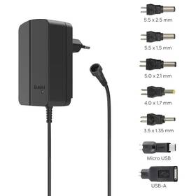 Napájecí adaptér Hama univerzální 3-12 V, 18 W, nastavitelný, 7 konektorů 

