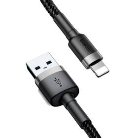 Kabel Baseus Cafule USB/Lightning, 1,5A, 2m černý/šedý


