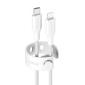 Kabel PanzerGlass empower MFI USB-C/Lightning, 1,2 m bílý

