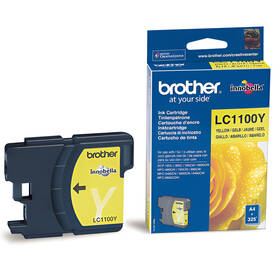 Inkoustová náplň Brother LC-1100Y, 325 stran žlutá

