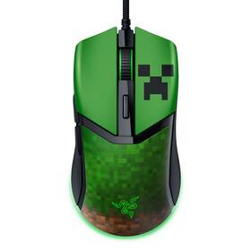 Myš Razer COBRA Lightweight Wired Minecraft Ed. zelená

