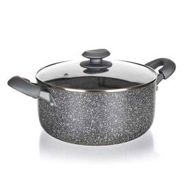 Kastrol s poklicí BANQUET Granite šedá barva
