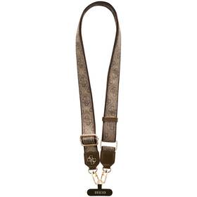 Popruh na krk Guess Crossbody PU 4G Metal Logo hnědý

