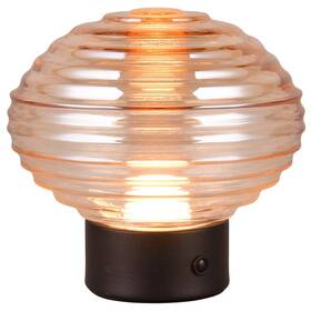 Stolní LED lampička Reality Earl hnědá


