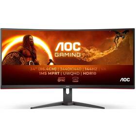 Herní monitor AOC CU34G2XE/BK černá barva
