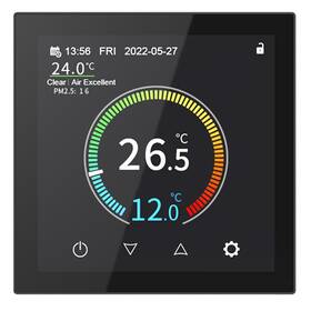 Termostat Geti GRT05B, Wi-Fi, pod omítku černý

