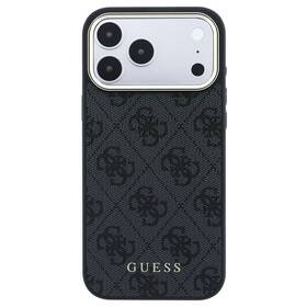 Kryt na mobil Guess 4G Gold Frame MagSafe na Apple iPhone 18 Pro černý

