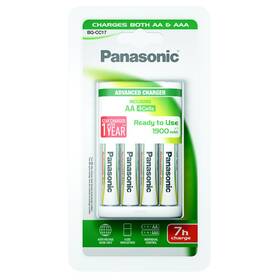 Nabíječka Panasonic BQ-CC17 Andvanced + AA, 1 900 mAh, 4 ks 

