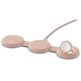 Bezdrátová nabíječka Satechi OntheGo 3v1 růžová barva
