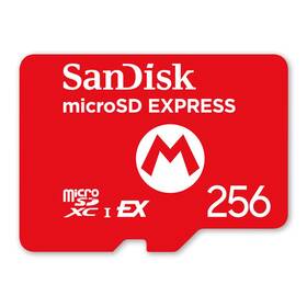 Paměťová karta SANDISK NS2 microSD Express card 256 GB červená

