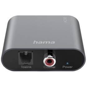 DAC převodník Hama AC90 stříbrná barva

