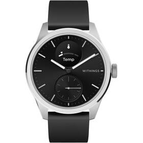 Chytré hodinky Withings ScanWatch 2 42 mm se silikonovým řemínkem + kožený řemínek černá

