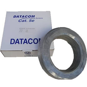 Kabel DATACOM UTP Cat.5e, 100m šedý

