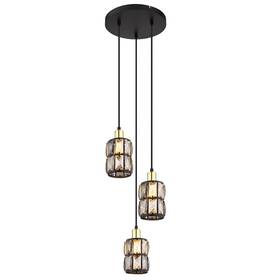 Závěsné svítidlo GLOBO Wolli, 3xE14, 40W černé

