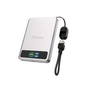 Powerbanka BMX SolidSafe™ 5K Solid-State magnetická stříbrná

