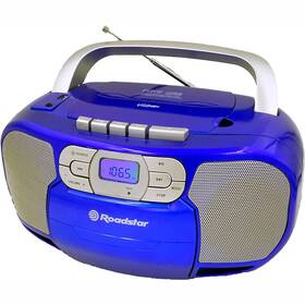 Radiomagnetofon s CD Roadstar RCR-4635UMP modrá barva
