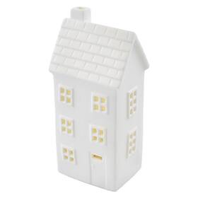 LED dekorace EMOS keramický domeček, 16 cm, 1LED, vnitřní, teplá bílá, časovač 


