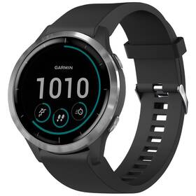 Řemínek FIXED Silicone Strap na Garmin QuickFit 20 mm černý

