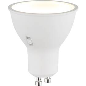 Žárovka LED GLOBO GU10, 5W, posuvný spínač, 450 lm, CCT 3000/4000/6500K bílá

