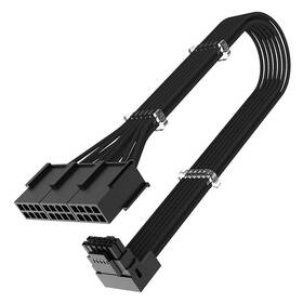 Adaptér AKASA G-Nexus PX24, 90° 12VHPWR Adapter Cable, 12+4P male na 3x 8P female, 30cm černý

