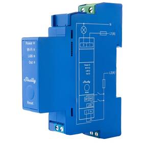 Modul Shelly Pro 1, na DIN lištu, Wi-Fi, LAN 

