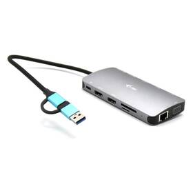 Dokovací stanice i-tec USB 3.0 USB-C/TB3 3x Display Metal Nano Dock, LAN, PD 100 W 

