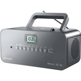 Radiopřijímač s CD MUSE M-30BT šedá barva
